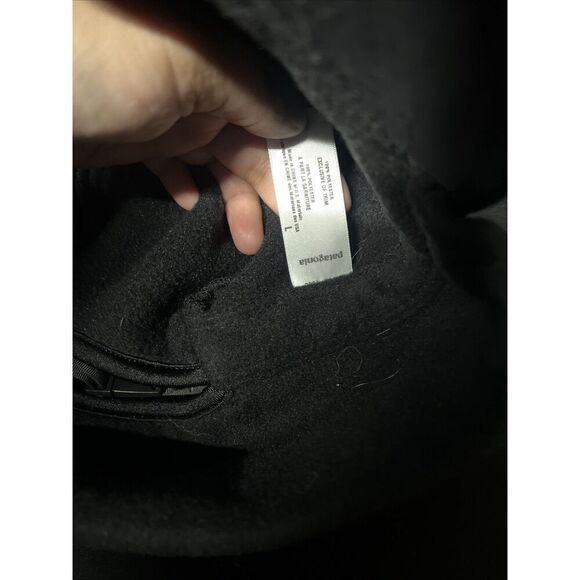 Vintage Patagonia Synchilla Fleece Duckbill Cap Large Black Vintage Adult Hat - Picture 4 of 4